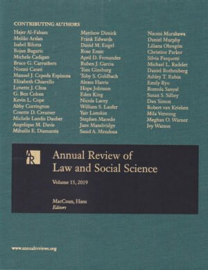 Annual Review of Law and Social Science