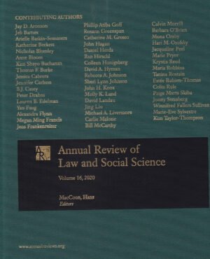 Annual Review of Law and Social Science