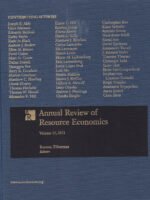 Annual Review of Resource Economics
