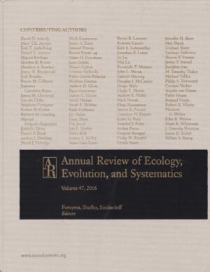 Annual Review of Ecology, Evolution, and Systematics