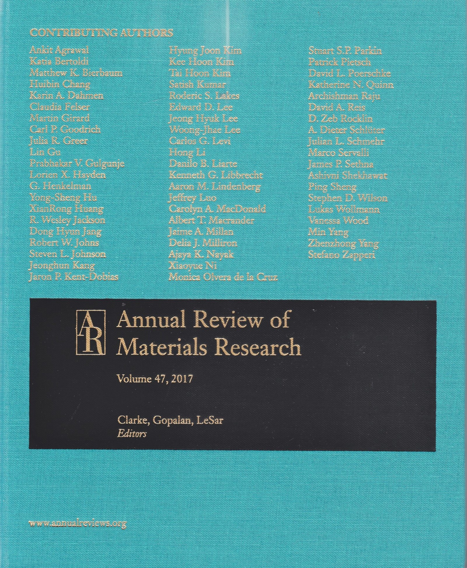 annual review of materials research