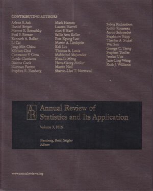 Annual Review of Statistics and Its Application