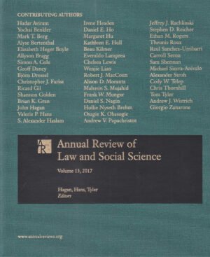 Annual Review of Law and Social Science