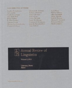 Annual Review of Linguistics