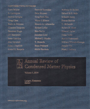 Annual Review of Condensed Matter Physics