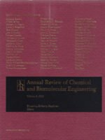 Annual Review of Chemical and Biomolecular Engineering