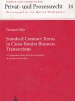 Standard Contract Terms in Cross-Border Business Transactions